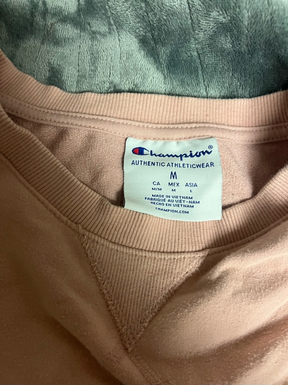 Champion Dusty Pink Crewneck Sweatshirt and Joggers matching set - Picture 2 of 3